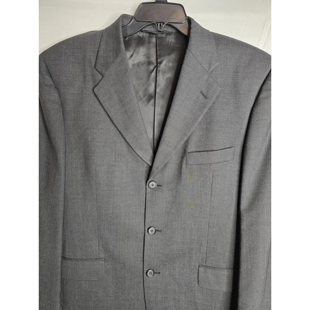 Brooks Brothers Brooksease Men's Blazer Size 40 Regular 3 Button‎ Black Wool